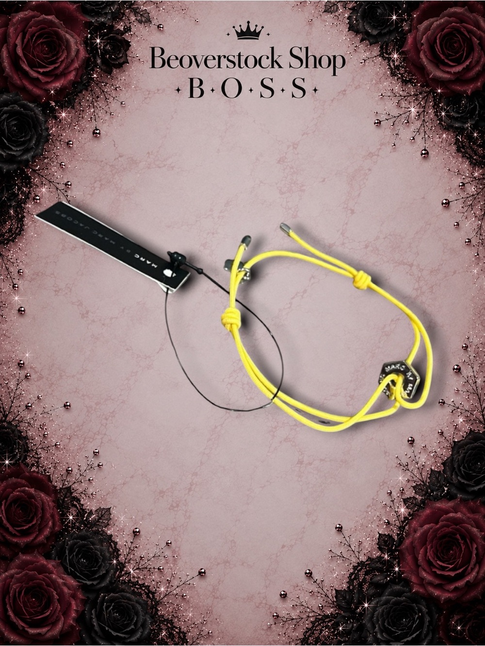 New NWT MARC BY MARC JACOBS Friendship Bracelet - Yellow Bolt